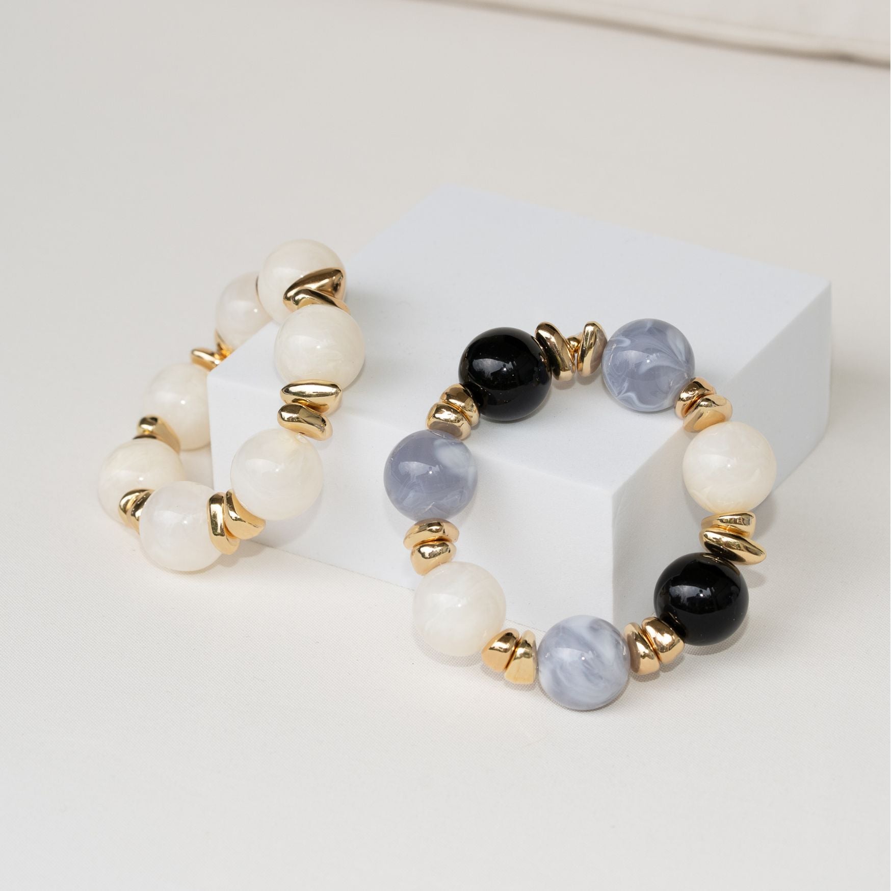 Chunky Perlenarmband mehrfarbig