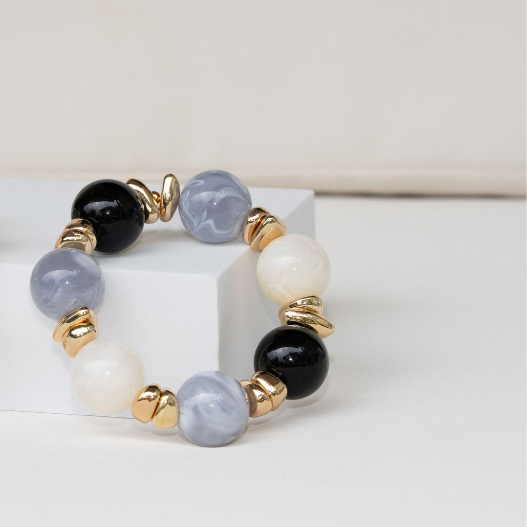 Chunky Perlenarmband mehrfarbig