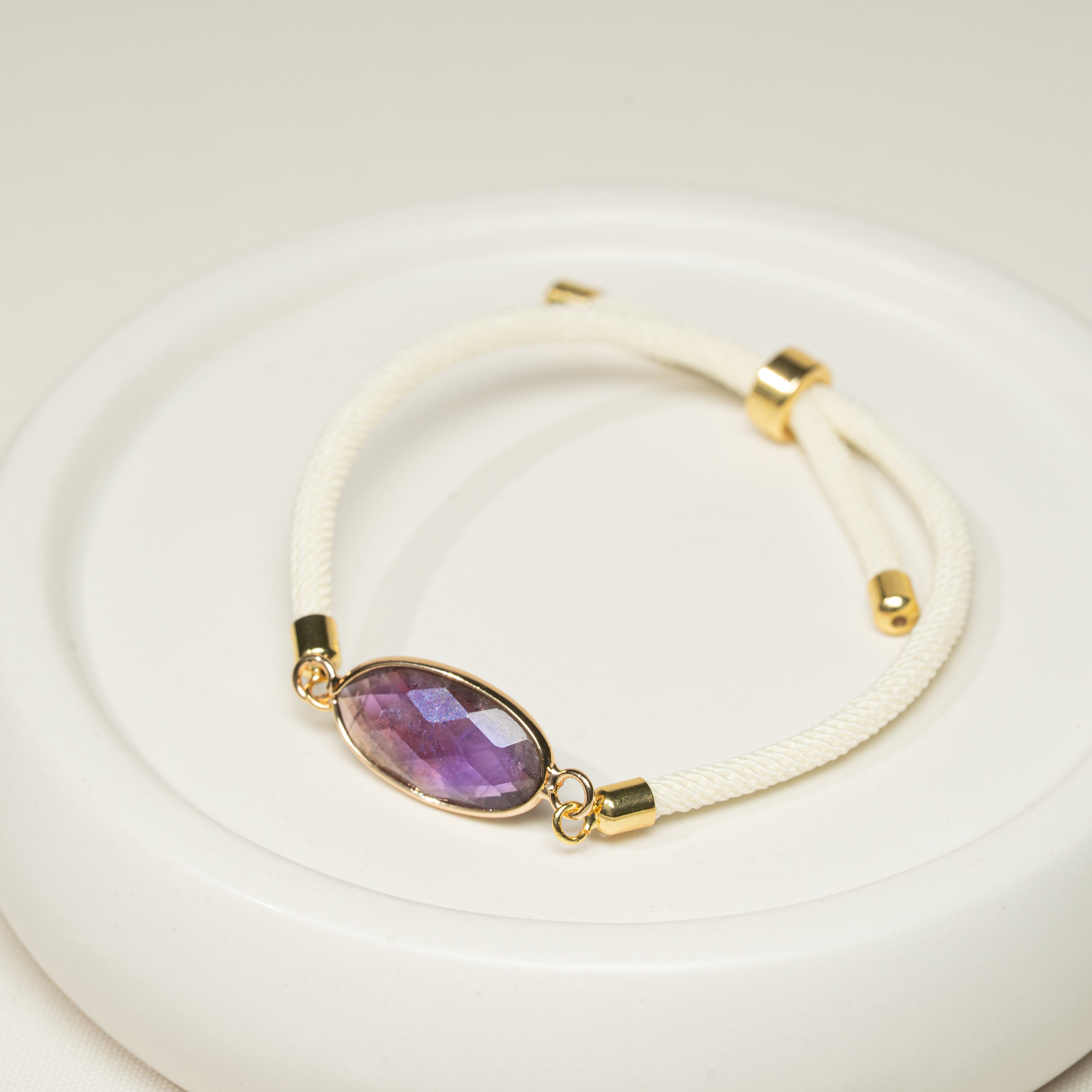 Armband mit echten Edelsteinen, handmade